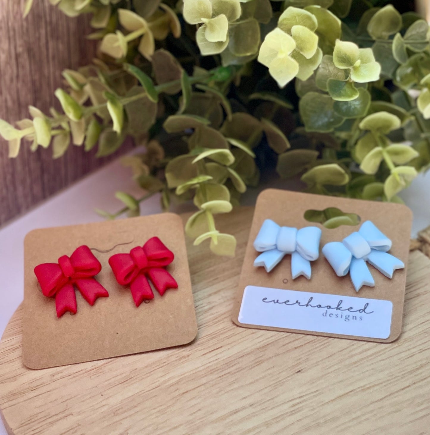 Stud Bow Earrings customizable by color