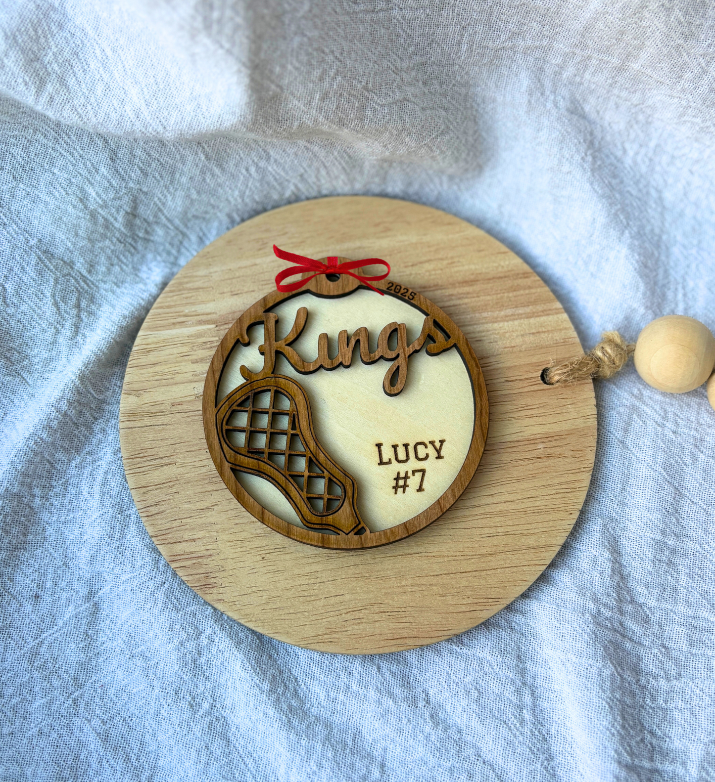 Custom Kings Lacrosse Ornament
